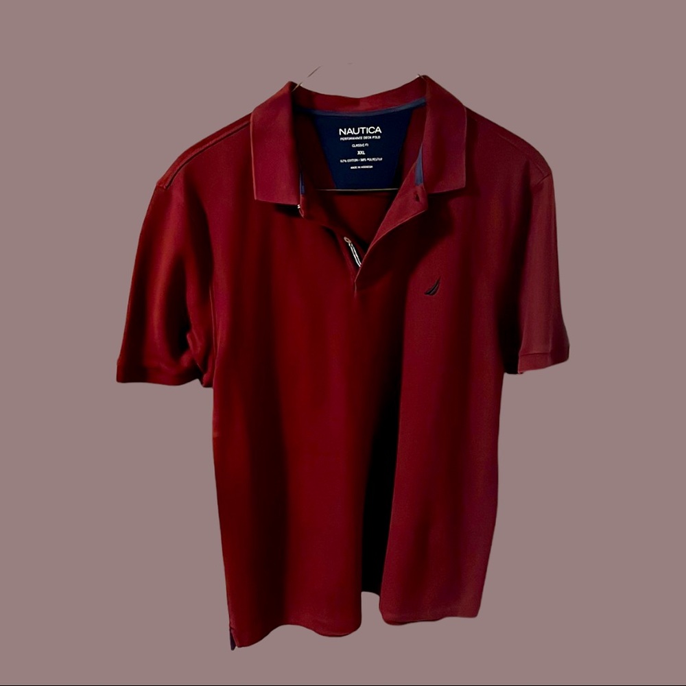 *EUC* Nautica Men’s Short-Sleeve Polo Shirt